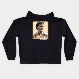 Pedro Pascal ---- Retro Fan Artwork Kids Hoodie